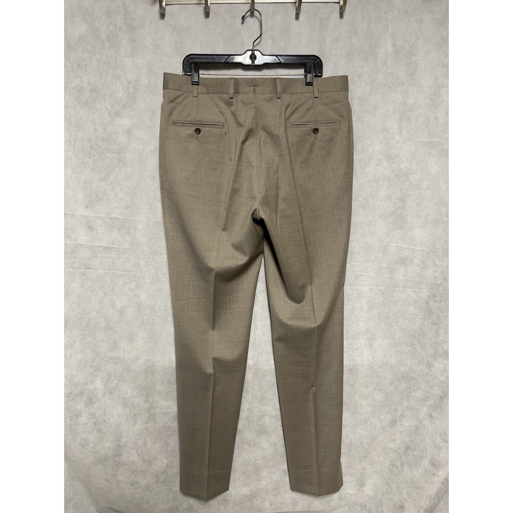 Brooks Brothers Pants Men 36X34 Beige Italy Reda Flexo Merino Wool‎ Milano Luxe - Picture 8 of 11